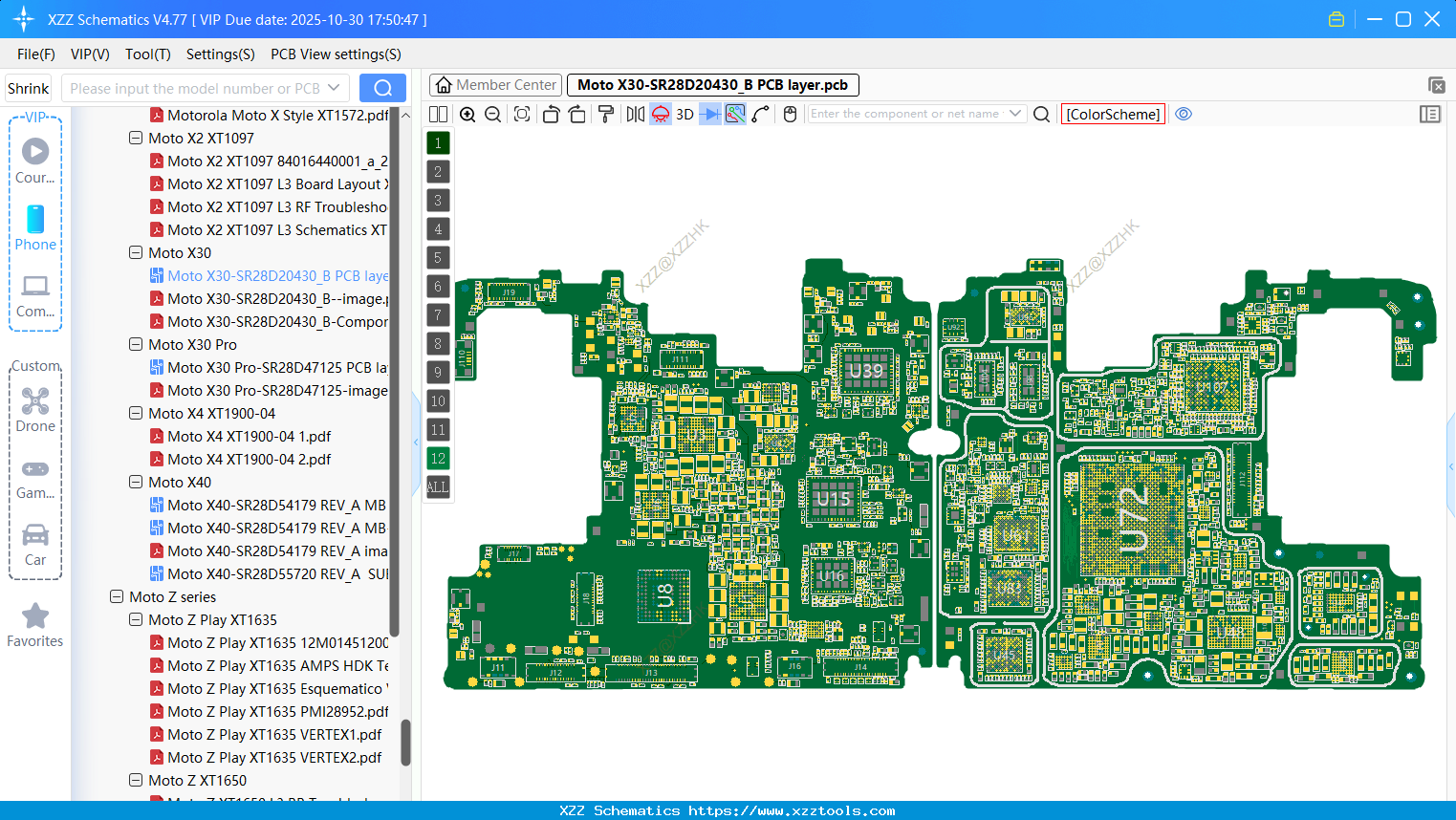 Motorola Moto X30-SR28D20430_B PCB Layer